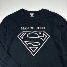 Load image into Gallery viewer, Boys DC Comics, Superman cotton long sleeve tee / top, GUC, size 8-9,  