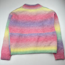 Load image into Gallery viewer, Girls KID, colourful soft feel cable knit cardigan, EUC, size 12,  