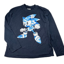Load image into Gallery viewer, Boys SEGA, SONIC THE HEDGEHOG long sleeve tee / top, GUC, size 10,  