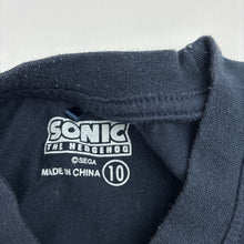 Load image into Gallery viewer, Boys SEGA, SONIC THE HEDGEHOG long sleeve tee / top, GUC, size 10,  
