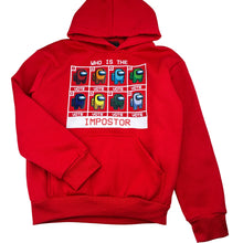 Load image into Gallery viewer, Boys Surfing Team, red fleece lined hoodie sweater, pilling, FUC, size 8,  