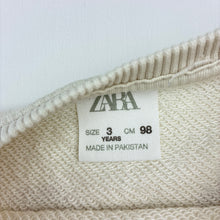 Load image into Gallery viewer, Girls Zara, cotton sweater / jumper, teddy bear, GUC, size 3,  