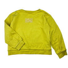 Load image into Gallery viewer, Girls GEMO, yellow fleece lined sweater / jumper, light marks, FUC, size 8,  