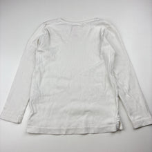 Load image into Gallery viewer, Unisex Cotton On, white cotton long sleeve tee / top, GUC, size 5,  