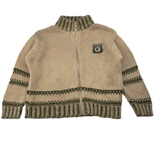 Load image into Gallery viewer, Boys Target, vintage knitted cotton zip up sweater, light marks, FUC, size 1,  