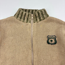 Load image into Gallery viewer, Boys Target, vintage knitted cotton zip up sweater, light marks, FUC, size 1,  