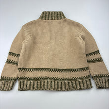 Load image into Gallery viewer, Boys Target, vintage knitted cotton zip up sweater, light marks, FUC, size 1,  