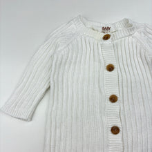 Load image into Gallery viewer, Unisex Cotton On, organic cotton knit romper, discolouration at neck, FUC, size 000,  