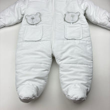 Load image into Gallery viewer, Unisex Baby Mac, fleece lined padded pramsuit, EUC, size 00,  