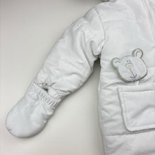 Load image into Gallery viewer, Unisex Baby Mac, fleece lined padded pramsuit, EUC, size 00,  