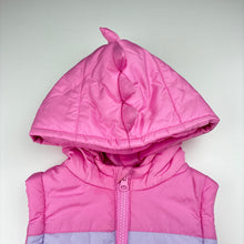 Load image into Gallery viewer, Girls Anko, colourful hooded puffer vest / jacket, EUC, size 2,  