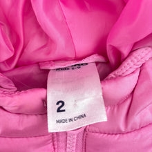 Load image into Gallery viewer, Girls Anko, colourful hooded puffer vest / jacket, EUC, size 2,  
