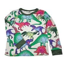 Load image into Gallery viewer, Unisex Cotton On, soft feel stretchy pyjama top, dinosaurs, EUC, size 4,  