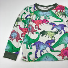 Load image into Gallery viewer, Unisex Cotton On, soft feel stretchy pyjama top, dinosaurs, EUC, size 4,  