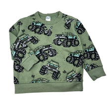 Load image into Gallery viewer, Boys Anko, fleece lined sweater / jumper, monster trucks, FUC, size 3,  