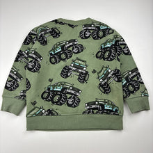 Load image into Gallery viewer, Boys Anko, fleece lined sweater / jumper, monster trucks, FUC, size 3,  