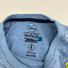 Load image into Gallery viewer, Boys DIsney, Mickey Mouse long sleeve tee / top, pilling, FUC, size 4,  