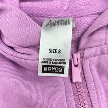 Load image into Gallery viewer, Girls Bonds, fleece lined zip hoodie sweater, small marks back right sleeve, FUC, size 8,  