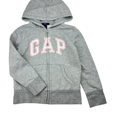 Load image into Gallery viewer, Girls GAP, soft feel fleece lined zip hoodie sweater, GUC, size 6-7,  