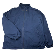 Load image into Gallery viewer, Unisex B&amp;L, navy fleece lined school jacket, *no hood*, GUC, size 12,  