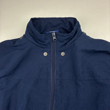 Load image into Gallery viewer, Unisex B&amp;L, navy fleece lined school jacket, *no hood*, GUC, size 12,  