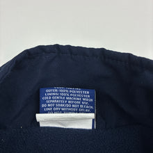 Load image into Gallery viewer, Unisex B&amp;L, navy fleece lined school jacket, *no hood*, GUC, size 12,  