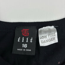 Load image into Gallery viewer, Boys Tilt, black long sleeve tee / top, skull, EUC, size 16,  