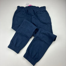 Load image into Gallery viewer, Girls Milkshake, navy fleece lined track pants, Inside leg: 47cm, NEW, size 6,  