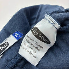 Load image into Gallery viewer, Girls Lily &amp; Dan, blue velour track pants, elasticated, Inside leg: 41cm, GUC, size 6,  