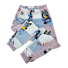 Load image into Gallery viewer, Unisex BLUEY, fleece winter pyjama pants / bottoms, GUC, size 6,  