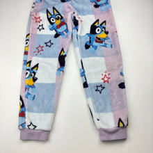 Load image into Gallery viewer, Unisex BLUEY, fleece winter pyjama pants / bottoms, GUC, size 6,  