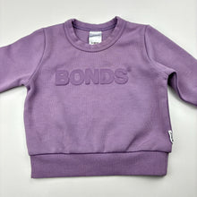 Load image into Gallery viewer, Unisex Bonds, purple Tech Sweats sweater / jumper, pilling, FUC, size 000,  