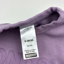 Load image into Gallery viewer, Unisex Bonds, purple Tech Sweats sweater / jumper, pilling, FUC, size 000,  