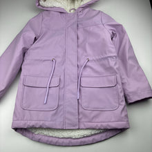 Load image into Gallery viewer, Girls Milkshake, fleece lined waterproof jacket / coat, EUC, size 7,  