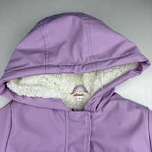 Load image into Gallery viewer, Girls Milkshake, fleece lined waterproof jacket / coat, EUC, size 7,  