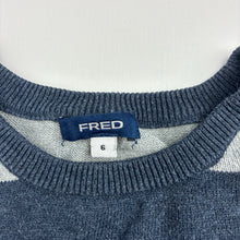 Load image into Gallery viewer, Boys Fred Bare, knitted cotton sweater / jumper, light pilling, FUC, size 6,  