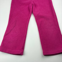 Load image into Gallery viewer, Girls pink, fleece pants, elasticated, no labels, Inside leg: 37cm, FUC, size 4,  