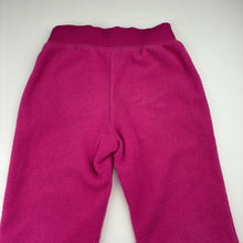Load image into Gallery viewer, Girls pink, fleece pants, elasticated, no labels, Inside leg: 37cm, FUC, size 4,  