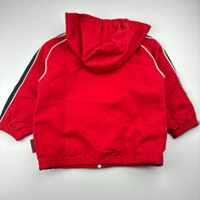 Load image into Gallery viewer, Boys Slazenger, red zip up hooded track top, GUC, size 2,  