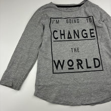 Load image into Gallery viewer, Boys H&amp;T, grey marle long sleeve tee / top, FUC, size 5,  