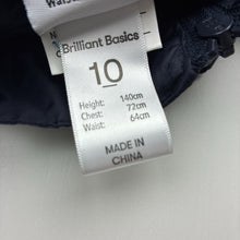 Load image into Gallery viewer, Unisex Brilliant Basics, navy school spray jacket, EUC, size 10,  