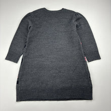 Load image into Gallery viewer, Girls H&amp;T, knitted long sleeve dress, rabbits, GUC, size 2, L: 47cm