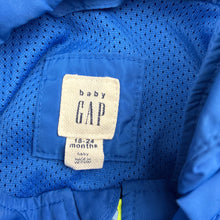 Load image into Gallery viewer, Boys GAP, blue lightweight zip up jacket / coat, FUC, size 2,  