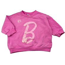 Load image into Gallery viewer, Girls Cotton On, Barbie stretchy fleece lined sweater / jumper, FUC, size 1,  
