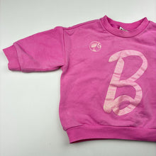 Load image into Gallery viewer, Girls Cotton On, Barbie stretchy fleece lined sweater / jumper, FUC, size 1,  
