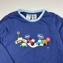Load image into Gallery viewer, Boys blue, cotton long sleeve pyjama top, EUC, size 6,  