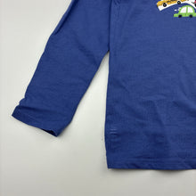 Load image into Gallery viewer, Boys blue, cotton long sleeve pyjama top, EUC, size 6,  