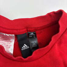 Load image into Gallery viewer, Girls Adidas, red cropped sweater / jumper, L: 41cm, GUC, size 9-10,  