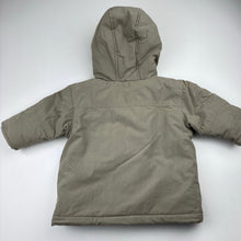 Load image into Gallery viewer, Boys Target, vintage fleece lined hooded jacket / coat, FUC, size 0,  