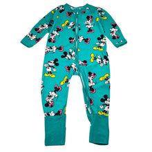 Load image into Gallery viewer, Unisex Bonds, Ltd Edition Disney Mickey &amp; Minnie zip wondersuit / zippy / romper, EUC, size 0,  